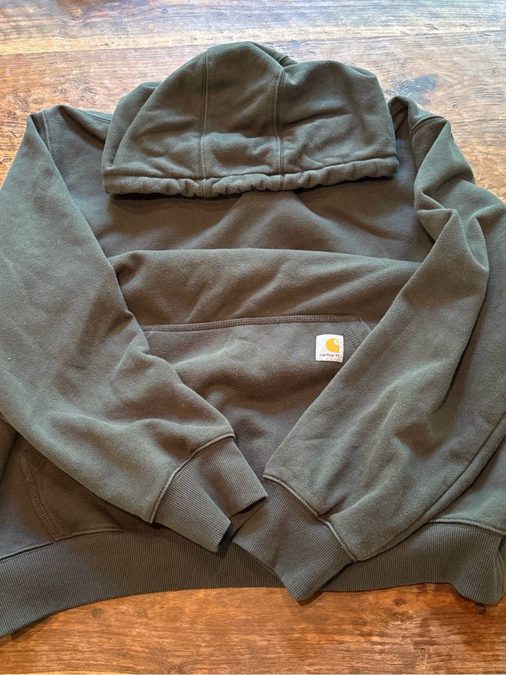 Carhartt Rain Defender Men’s 2XL Olive Hoodie Sweatshirt Workwear Gorpcore